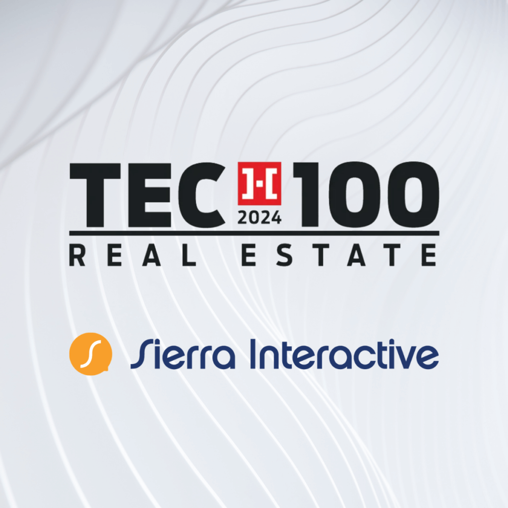 Sierra Interactive Winner of HousingWire Tech100 Real Estate for 2024