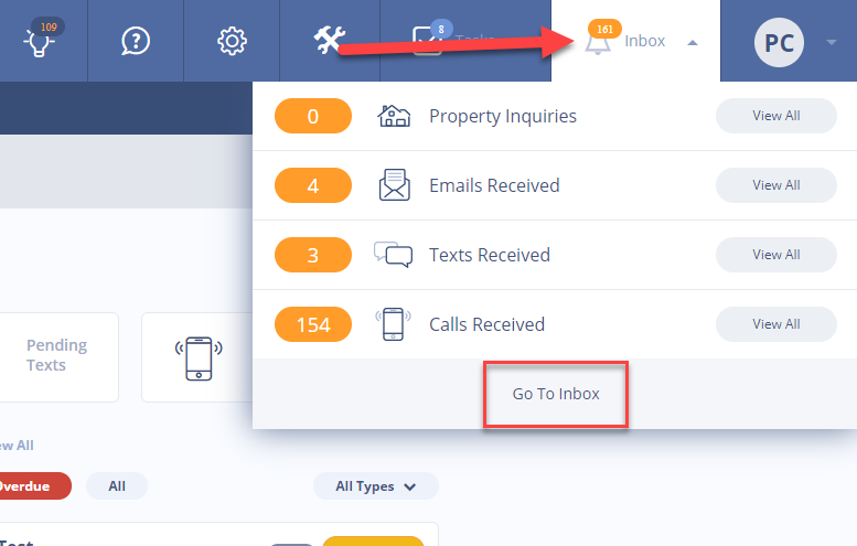 real estate workflow inbox
