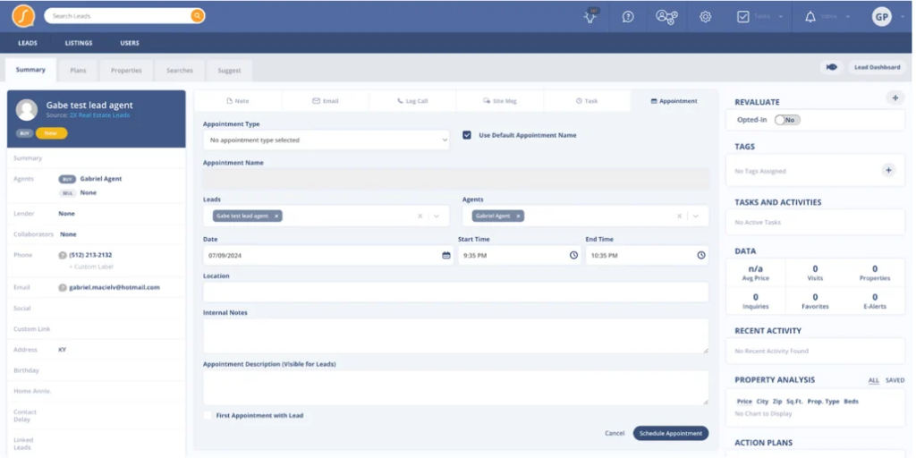 real estate google calendar integration