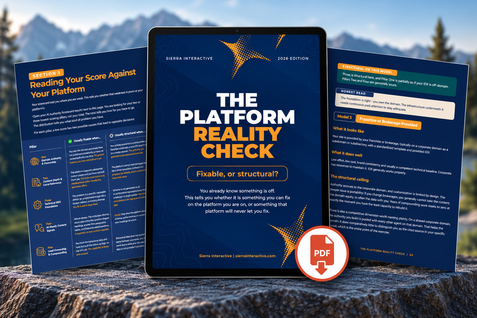 Sierra Interactive's Platform Reality Check helps real estate agents find out which of their AI visibility gaps they can actually close on the platform they're on, and which ones that platform will never let them fix.